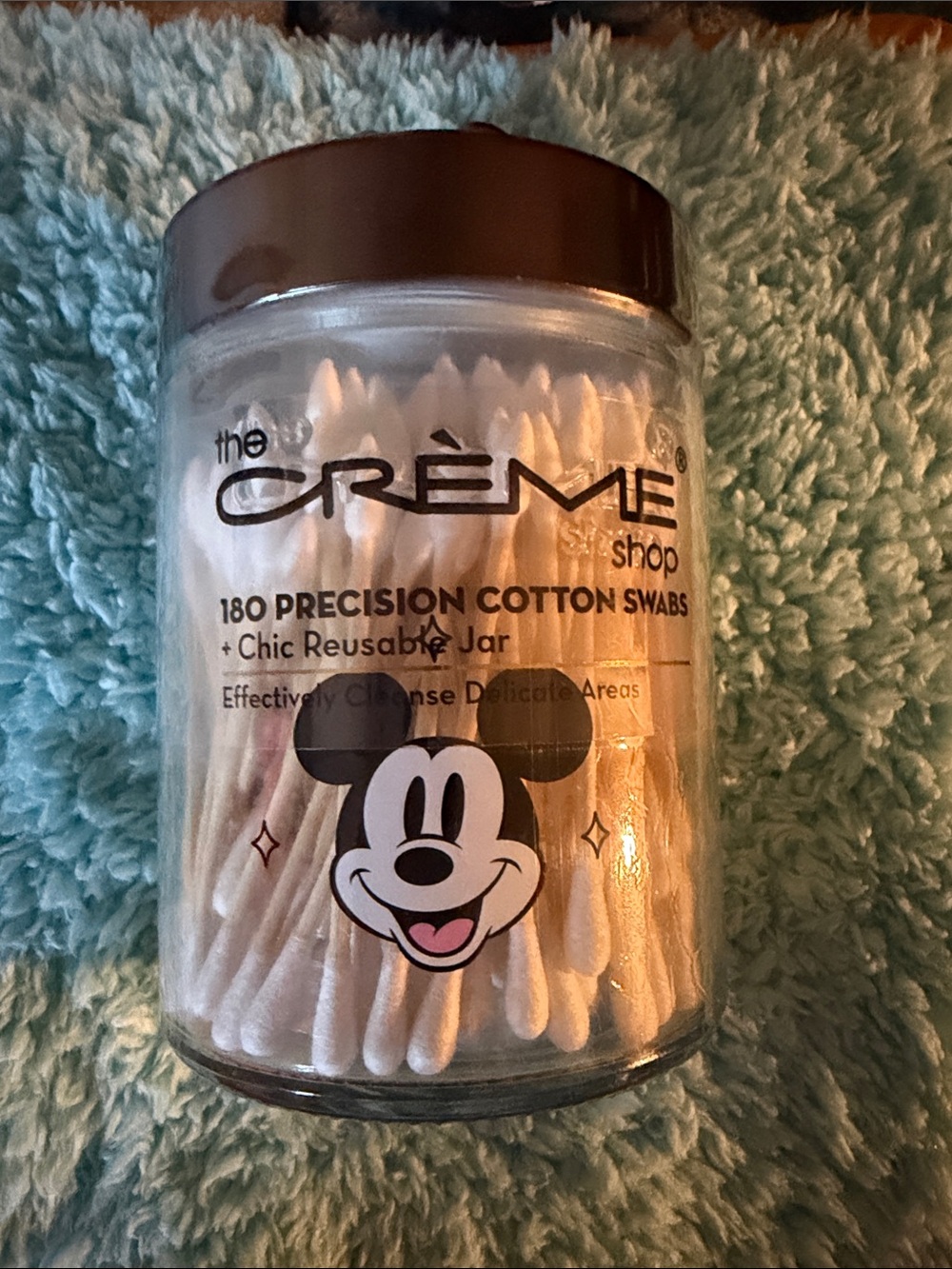 The crème shop Mickey 180 precision  Cotton Swabs in Reusable Jar